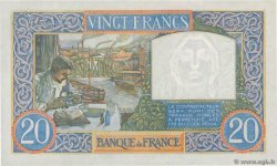 20 Francs TRAVAIL ET SCIENCE FRANCIA  1941 F.12.12 SC+