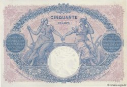 50 Francs BLEU ET ROSE FRANCE  1920 F.14.33 SUP+