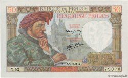 50 Francs JACQUES CŒUR  FRANCE  1941 F.19.07