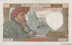 50 Francs JACQUES CŒUR  FRANCE  1941 F.19.14