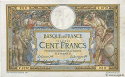 100 Francs LUC OLIVIER MERSON sans LOM FRANCE  1911 F.23.03 VF-
