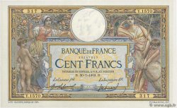 100 Francs LUC OLIVIER MERSON sans LOM FRANCE  1912 F.23.04