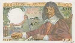 100 Francs DESCARTES FRANKREICH  1944 F.27.07 ST