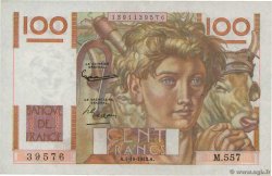 100 Francs JEUNE PAYSAN filigrane inversé FRANCE  1953 F.28bis.03 UNC-