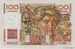100 Francs JEUNE PAYSAN filigrane inversé FRANCE  1954 F.28bis.05 SPL
