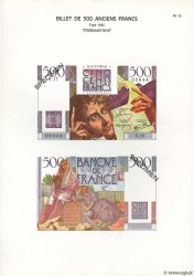 500 Francs CHATEAUBRIAND Planche FRANKREICH  1975 F.34pl ST