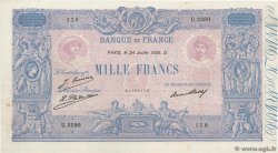 1000 Francs BLEU ET ROSE FRANKREICH  1926 F.36.43 VZ