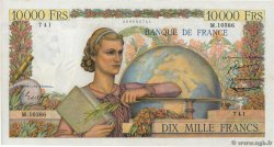 10000 Francs GÉNIE FRANÇAIS FRANCE  1956 F.50.78 AU-