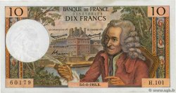 10 Francs VOLTAIRE FRANCIA  1964 F.62.10 q.FDC