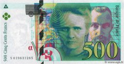 500 Francs PIERRE ET MARIE CURIE Sans le symbole du Radium Fauté FRANKREICH  1994 F.76f3.01 ST