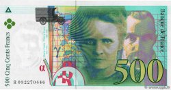 500 Francs PIERRE ET MARIE CURIE Sans STRAP Fauté FRANCE  1995 F.76f4.02 UNC