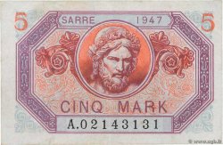 5 Mark SARRE FRANCIA  1947 VF.46.01 SPL