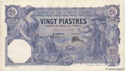 20 Piastres INDOCINA FRANCESE Saïgon 1920 P.041 BB