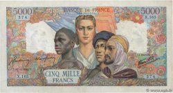 5000 Francs EMPIRE FRANCAIS FRANCE  1944 F.47.07 pr.SUP