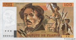 100 Francs DELACROIX FRANCE  1978 F.68.04 AU