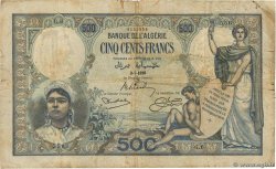 500 Francs ALGERIA  1926 P.082 G