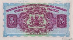 5 Dollars Annulé GRENADE Bridgetown 1940 PS.108s SPL