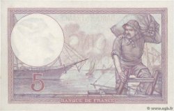 5 Francs FEMME CASQUÉE FRANCE  1922 F.03.06 SUP