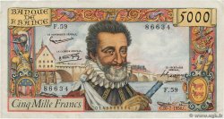 5000 Francs HENRI IV FRANCE  1958 F.49.07