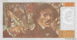 100 Francs DELACROIX imprimé en continu FRANCIA  1991 F.69bis.04c
 MBC