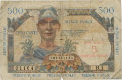 5NF sur 500 Francs TRÉSOR PUBLIC FRANCIA  1960 VF.37.01 RC