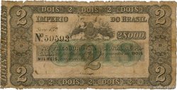 2 Mil Reis BRAZIL  1867 P.A229 G