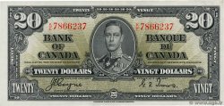 20 Dollars KANADA  1937 P.062b VZ