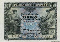 100 Pesetas ESPAÑA  1906 P.059a MBC+
