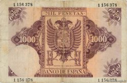 1000 Pesetas SPANIEN  1940 P.125a fSS