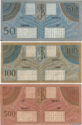 50, 100 et 500 Gulden NETHERLANDS INDIES  1946 P.093 à P.095 F