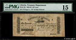 50 Cents LIBERIA Monrovia 1863 P.06b F-