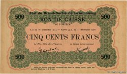 500 Francs Non émis LUXEMBOURG  1919 P.33a pr.NEUF