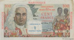 1 NF sur 100 Francs La Bourdonnais MARTINIQUE  1960 P.37 q.SPL
