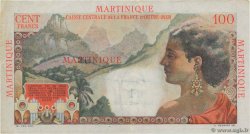 1 NF sur 100 Francs La Bourdonnais MARTINIQUE  1960 P.37 fVZ