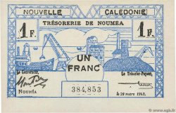 1 Franc NOUVELLE CALÉDONIE  1943 P.55a UNC-