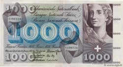 1000 Francs SUISSE  1972 P.52k VF