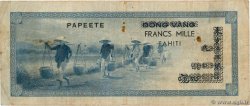 1000 Francs TAHITI  1954 P.22 BC