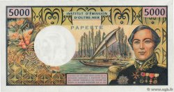 5000 Francs TAHITI  1985 P.28d EBC+