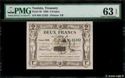 2 Francs TUNISIE  1920 P.50 NEUF