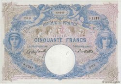50 Francs BLEU ET ROSE FRANCE  1897 F.14.09
