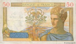 50 Francs CÉRÈS modifié Numéro spécial FRANCE  1939 F.18.31 F+