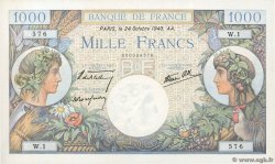 1000 Francs COMMERCE ET INDUSTRIE Petit numéro FRANCE  1940 F.39.01 NEUF