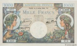 1000 Francs COMMERCE ET INDUSTRIE FRANCE  1944 F.39.10