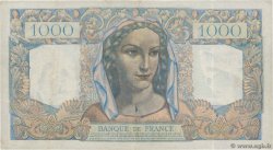 1000 Francs MINERVE ET HERCULE FRANKREICH  1945 F.41.04 fVZ