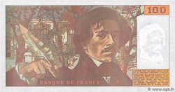 100 Francs DELACROIX imprimé en continu FRANCE  1990 F.69bis.01bB UNC-
