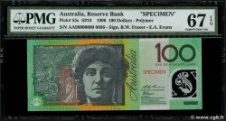 100 Dollars Spécimen AUSTRALIA  1996 P.55s FDC
