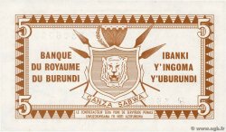 5 Francs BURUNDI  1965 P.08 NEUF