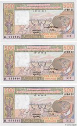 500 Francs Consécutifs WEST AFRICAN STATES  1980 P.605Hb UNC-