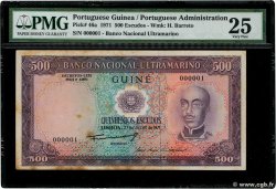 500 Escudos Petit numéro PORTUGUESE GUINEA  1971 P.046a