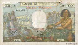 1000 Francs NUEVAS HÉBRIDAS  1941 P.15 BC